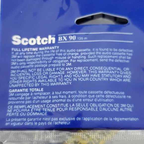 Lot of 8 SCOTCH BX Cassettes 90 min. blank NIP - Picture 4 of 5